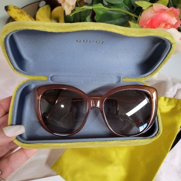 GUCCI GORGEOUS SUNGLASSES W CASE, CLOTH & BAG 😍 Authentic!! - Picture 8 of 12